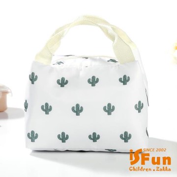 iSFun 北歐風情 手提保冷保溫便當包 4色可選