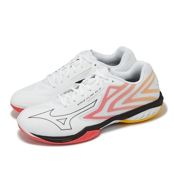 [ACS] Mizuno 羽球鞋 Wave Claw EL 2 寬楦 男鞋 女鞋 白 橘 室內運動 羽排鞋 美津濃 71GA2583-75