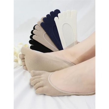 蠶絲五指襪女士夏季薄款淺口隱形分趾襪子船襪桑蠶絲真絲舒適透氣