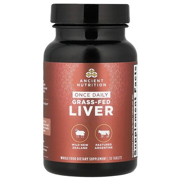 Ancient Nutrition, 每日一次草飼肝，30 片