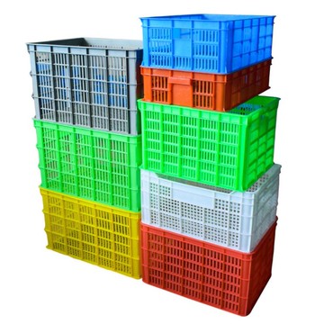 塑料周轉筐收納箱大號長方形膠筐快遞筐加厚周轉框箱子服裝塑料筐