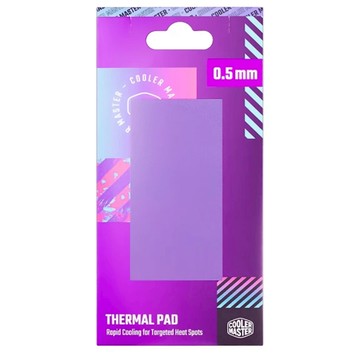 COOLER MASTER 酷碼 Thermal Pad 矽膠導熱片 奈米材質 防蝕 絕緣 雙面吸附 簡便使用  TPX-NOPP-9015-R1  1個  紫色