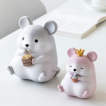 鼠年吉祥物擺件創意裝飾品桌面裝飾家居生日禮物女生閨蜜老鼠擺設