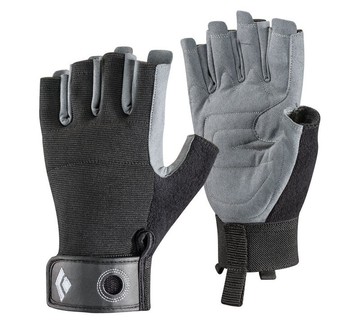 ├登山樂┤美國Black Diamond Crag Half-Finger Glove攀岩半指手套 黑#801859-Black