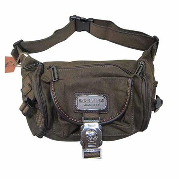 腰胸包中容量防水帆布主袋+外袋共五層耐承重磨損腰肩背斜側