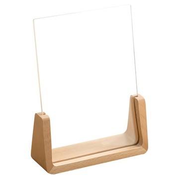 [福利商品]48-7_壓克力木製U型相框 A4 豎款, 223 x 52 x 306mm, 原木色, 1個