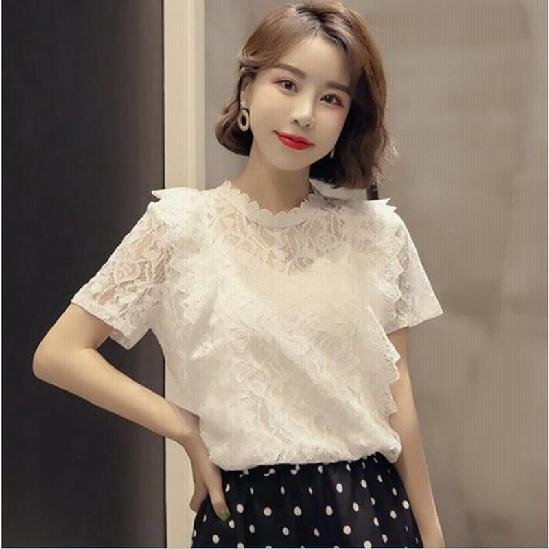 大きいサイズ レース 半袖tシャツ 新品 無地 レディース 半袖トップス 夏 パンチング 黒tシャツ 合わせやすい 着痩せ カジュアル カシュクール ホワイトtシャツ 通販 Lineポイント最大0 5 Get Lineショッピング