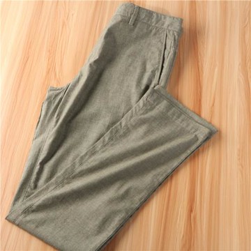 外貿剪標尾單撤柜休閑長褲中年男士直筒寬松牛貨夏季薄款百搭純棉