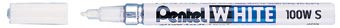 【Pentel飛龍】X100W-S 白色油漆筆 細 2.0mm  /支【APP滿額下單10%點數(單一帳號最高5000點)】1/31止