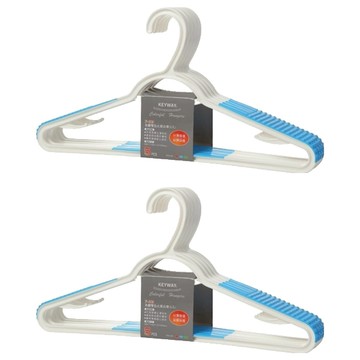 KEYWAY 司伯特雙色止滑衣架  雙色止滑 顏色隨機  10個