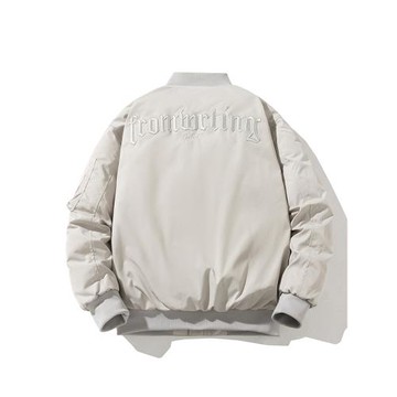 日系復古潮牌飛行員夾克男女情侶刺繡棉衣外套秋冬季加厚棒球棉服