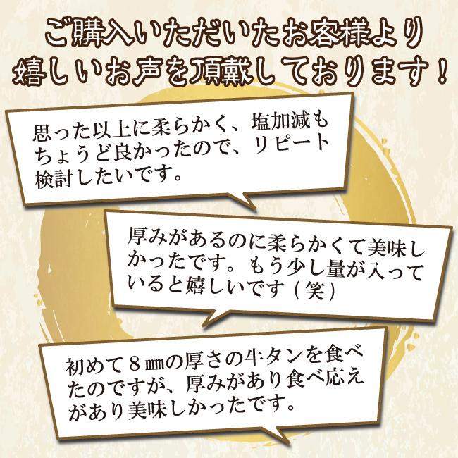 ★★数量限定牛タン福袋★★ 送料無料 お歳暮 ギフトにも♪ デザート付 [冷凍]味付(塩)厚切り8