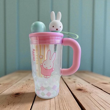 HomeTune 官方現貨 華漫潮流 MIFFY 米菲雙飲冰霸塑料杯 花季物語 【PM-089】10D