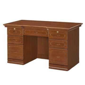 【MUNA 家居】賽門檜木實木4.4尺書桌/辦公桌