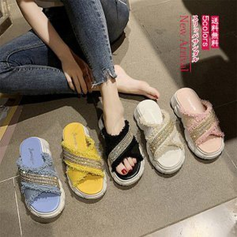 スリッパサンダル レディース ビーチサンダル 厚底 室内 室外 オフィス用 靴 夏 美脚 旅行 歩きやすい 痛くない 履きやすい アウトドア おしゃれ P134 通販 Lineポイント最大1 0 Get Lineショッピング