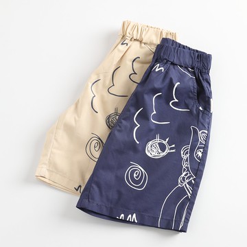 BIR 線條抽象七分褲