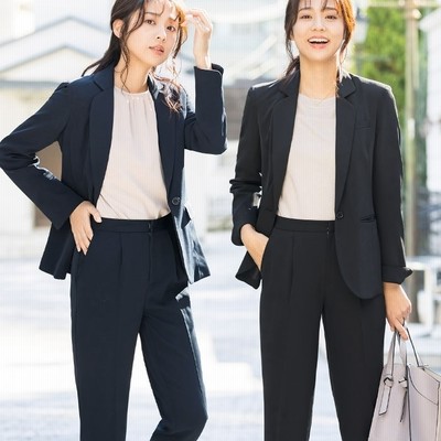 Alotta 洗える 多機能セットアップ ビジネススーツ リクルートスーツ 通勤 仕事 オフィス ストレッチ フォーマル パンツスーツ クールビズ 夏 大きいサイズ レディース ブルー 21号 レディース 通販 Lineポイント最大get Lineショッピング