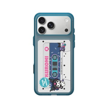 iPhone 17 Pro Max Clear (相機按鈕) 夜幕藍 - 三麗鷗-酷洛米 Kuromi - 復古錄音帶