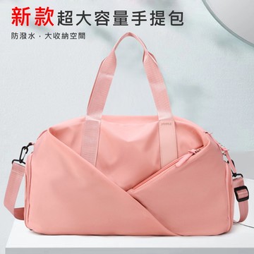 【KOKOYI】新款防潑水超大容量乾濕分離多層大收納空間游泳健身運動出國旅行手提包 背包(登機 獨立球鞋收納)