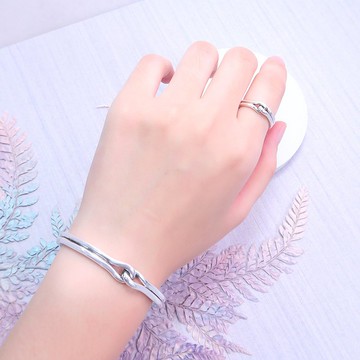 環繞手環 925純銀C型手環