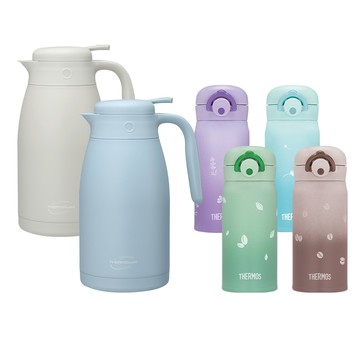 【THERMOcafe' 凱菲】保溫壺2000ml+保溫瓶350ml優惠組