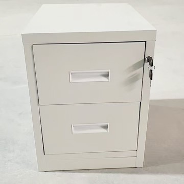 免運附發票 櫃子 家具 收納櫃 工廠直銷  鐵皮雙抽鎖抽屜櫃專業加厚板材辦公室書房必備文具櫃精美整潔無暇 快速發貨CH9280