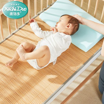 席飾多嬰兒涼席兒童竹席幼兒園寶寶夏天午睡草席1.2米床冰絲席子