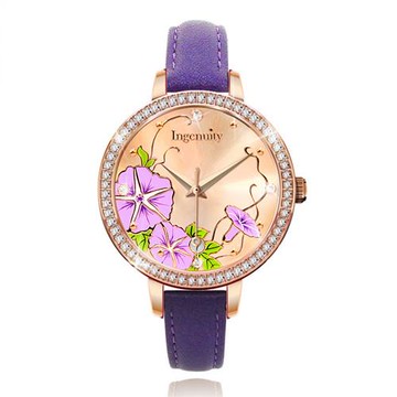 Ingenuity與時間的約定~十二月花神系列腕錶-十月牽牛花
