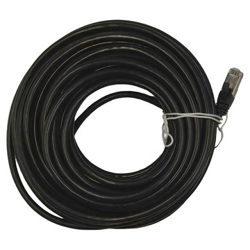 Neon 台灣霓虹 Cat.6 無氧銅室外防水成品網線  10m  黑色  1條