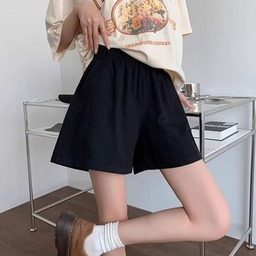 【臺灣出貨 免運】胖mm夏季短褲女寬鬆高腰顯瘦闊腿褲工裝短褲薄款百搭山本褲A字版