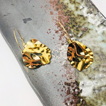 黃銅耳環 幾何耳環 14kgf耳環 簡約耳環 北歐風格 情人節禮物