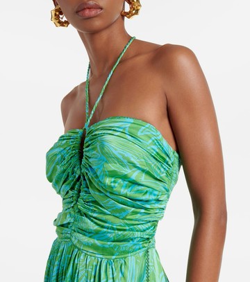 Poupette St Barth Claudia printed halterneck jumpsuit