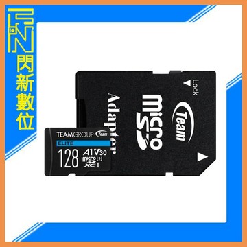 TEAMGROUP 十銓 Micro SDXC 128G/128GB 讀100MB/s 記憶卡 U3 V30 (公司貨)