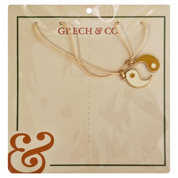 Grech&Co. 項鍊2入組 太極 14K合金  太極 白色 + 褐色  1組  48cm