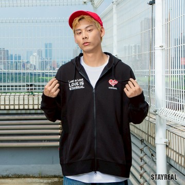 STAYREAL LOVE IS LOVE帽夾 - 黑