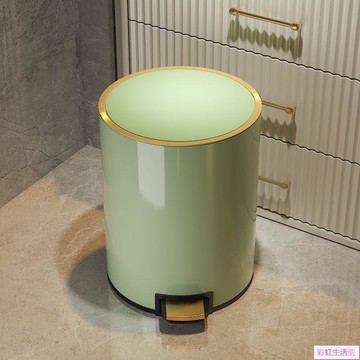 垃圾桶家用不鏽鋼帶蓋腳踏客廳臥室廚房衛生間廁所大容量