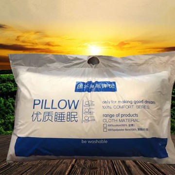 定制尺寸標簽枕頭高回彈護頸椎學生枕芯商超禮品跨境外貿批發代發