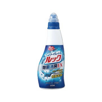LION 日本衛浴消臭EX馬桶清潔劑450ml/曲線藍瓶(濃稠液體洗劑,廁所清潔凝膠,居家除臭萬用清潔劑)