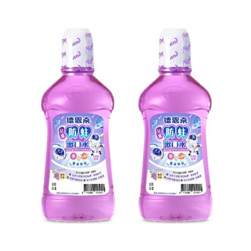 德恩奈 兒童漱口水-葡萄口味500ml 買一送一【德芳保健藥妝】