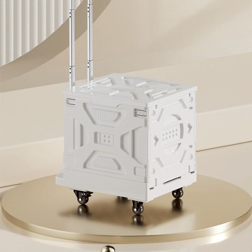 【AOTTO】70L多功能兩用收納折疊推車-純白色(AC-236W)