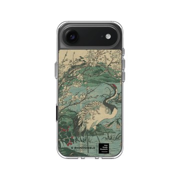 iPhone Air Clear Case（相機按鈕） 透明 - Van Gogh Museum - 鶴與櫻花選自草木花鳥圖會系列