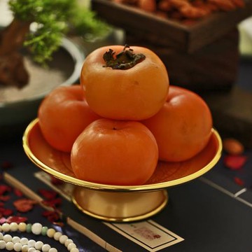 中式佛堂家用八吉祥供佛盤蓮花供盤果碟財神像觀音貢盤水果盤果盆