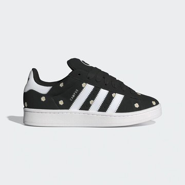 Kixpress-Adidas Campus 00s W 女 休閒鞋 經典 復古 刺繡 小雛菊 三葉草 黑白 [IF9640]