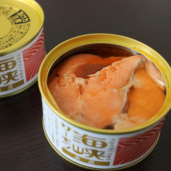 サーモン水煮（缶詰）3缶セット しゃけ 津軽海峡 サーモン 鮭 父の日 母の日 お中元 お歳暮 ギフト プレゼント