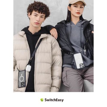 switcheasy適用2023款新蘋果iPhone15 pro max背帶掛繩手機殼magsafe磁吸超強防摔可拆卸斜挎式掛脖保護套