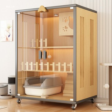 ??快速出貨?? 公司貨 貓籠子超大自由空間豪華貓別墅家用室內貓窩貓屋貓咪房子貓舍貓柜