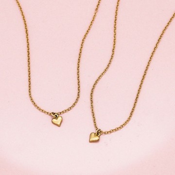 Dogeared 2條愛心鏈金項鍊