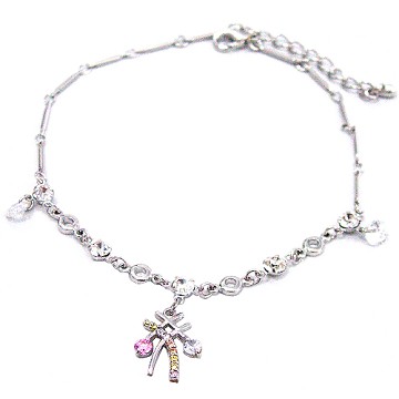 【Charme】幸運符 水晶鑽 腳鍊