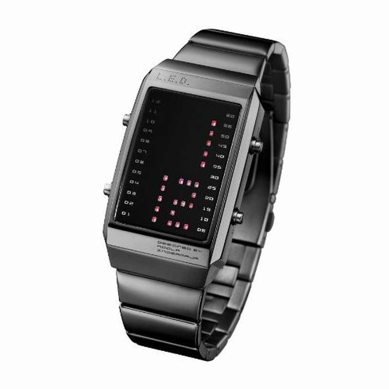 L.E.D WATCH LEDウォッチ デジタル腕時計 L84-022RD-BSM | LINEショッピング