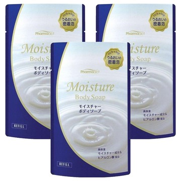 KUMANO 熊野油脂 Pharmaact 保濕沐浴乳補充包  400ml  3包